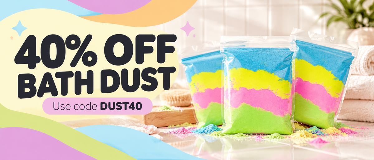 40% off bath dust with code DUST40