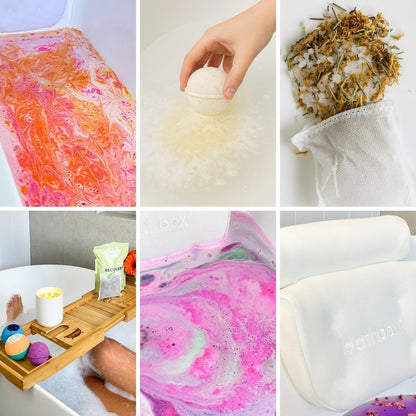Best Selling Bath Gift Set - Bombs, Dust, Salts & Soak by Bath Box Australia