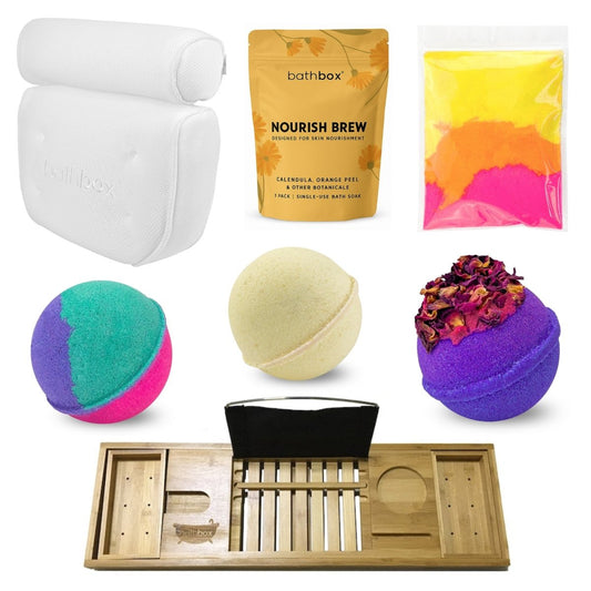 Best Selling Bath Gift Set - Bombs, Dust, Salts & Soak by Bath Box Australia