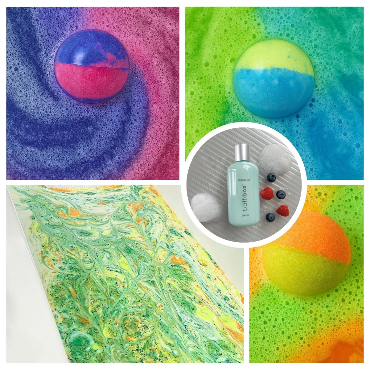 Boy Toy Bath Bomb, Bath Dust & Bubble Bath Gift Set Bundle by Bath Box Australia