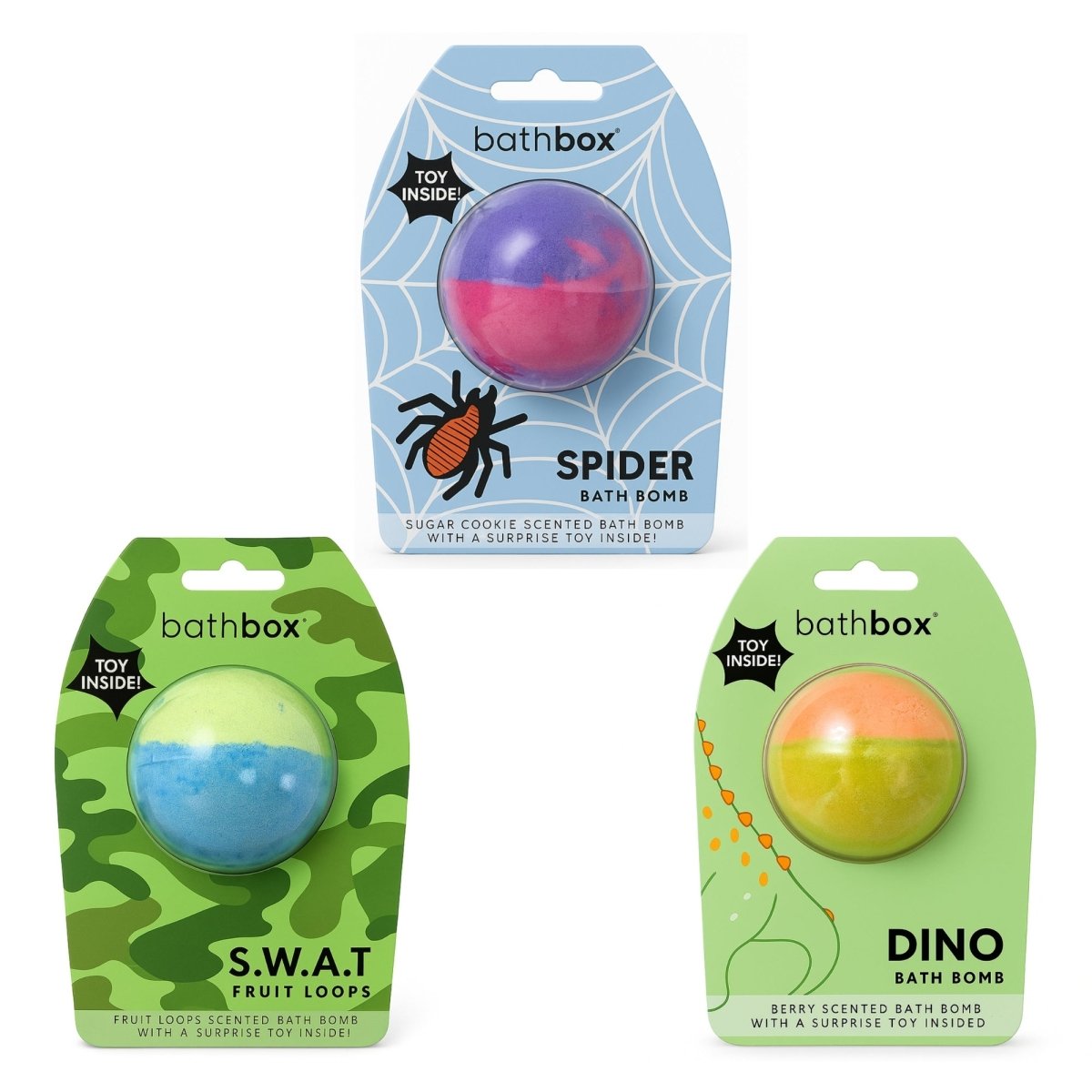 Boy Toy Bath Bombs Gift Set Bundle by Bath Box Australia