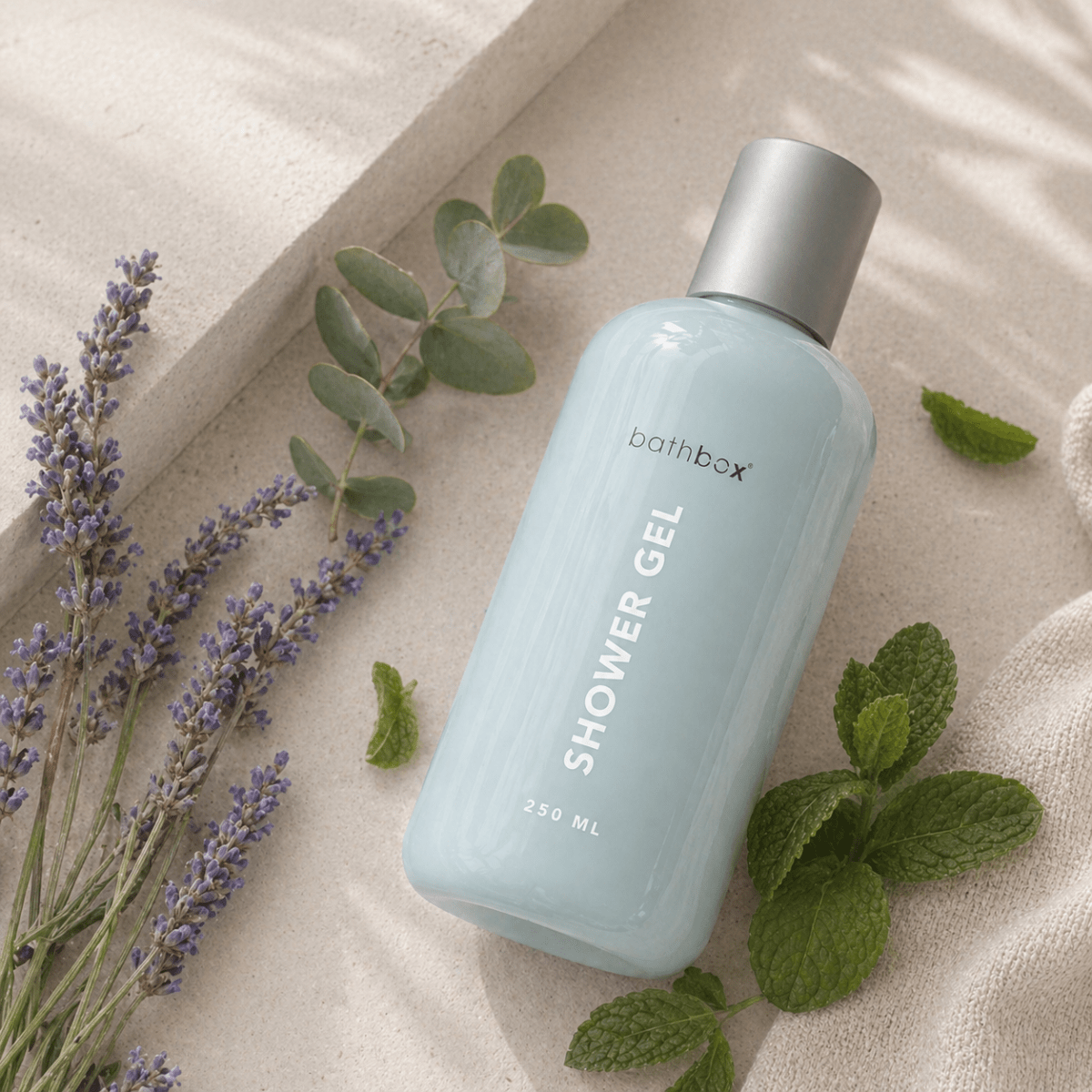 Lavender, Eucalyptus & Spearmint Shower Gel by Bath Box Australia