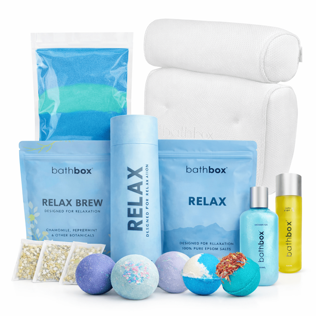 Luxury Relax & De-Stress 13-Piece Bath Gift Set Bundle