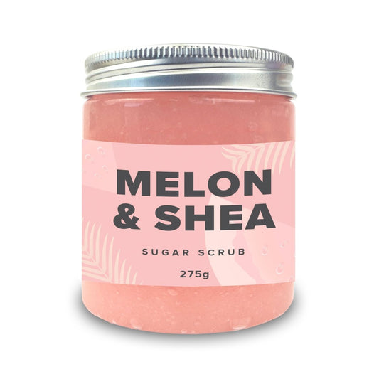 Melon & Shea Sugar Body Scrub for Shower & Bath