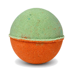 Naughty or Nice Christmas bath bomb, green and orange, 220g, by Bath Box