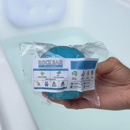 Rock Bar Bath Bomb for Kids & Adults - Large Colourful Glitters & Epsom Salts Muscle Soak - Made in Australia by Bath Box