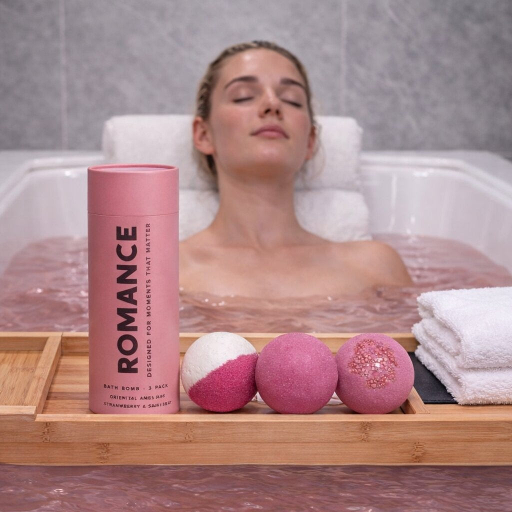 Romance Bath Bombs Bath Gift Set Bundle - Bath Box Australia