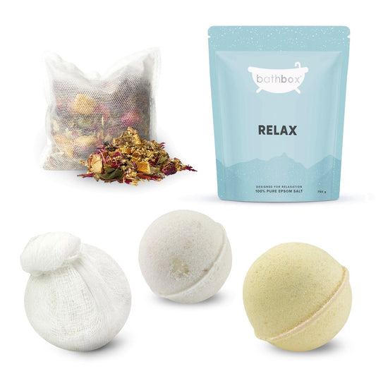 Sensitive Skin, Eczema & Psoriasis Bath Soak Gift - Bath Bombs, Bath Salts by Bath Box Australia