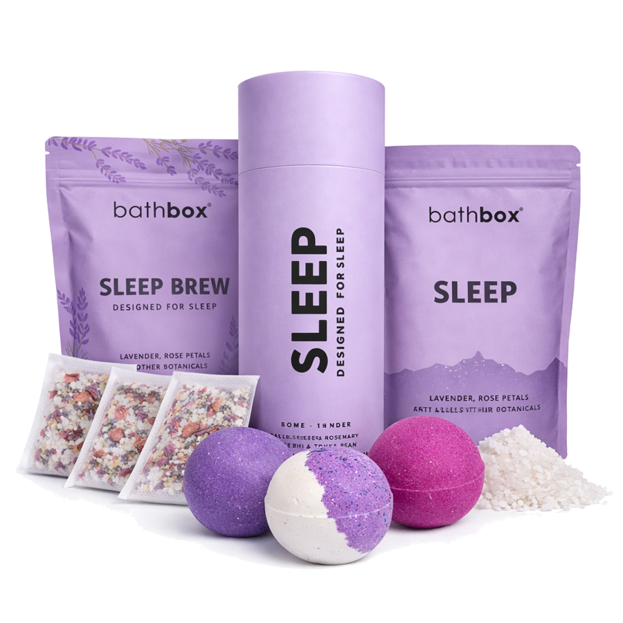 Sleep Starter Bath Gift Set - Bath Bombs, Salts & Soaks Bundle