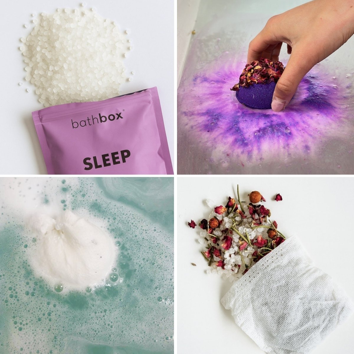 Sleep Bath Gift Set Bundle - Bath Bombs, Salts & Soaks by Bath Box Australia