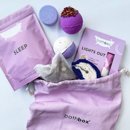 Sleep Bath Gift Set Bundle - Bath Bombs, Salts & Soaks by Bath Box Australia