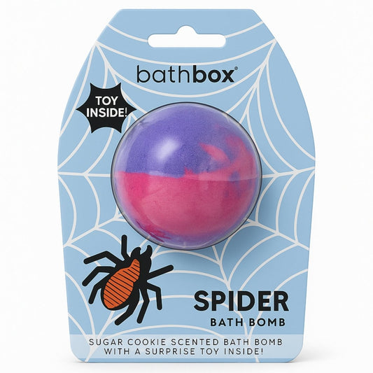 Spider Kids Bath Bomb Fizzer With Toy Inside by Bath Box Australia