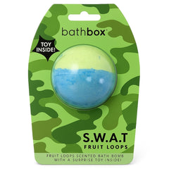 SWAT Army Kids Bath Bomb Fizzer With Toy Inside by Bath Box Australia