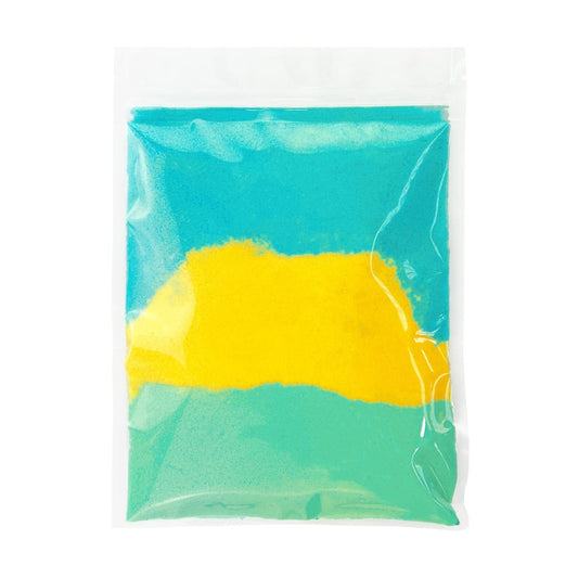 Beachfront Bath Dust for Kids & Adults - Colourful Glitters & Pineapple Juice Fragrance - Made in Australia by Bath Box