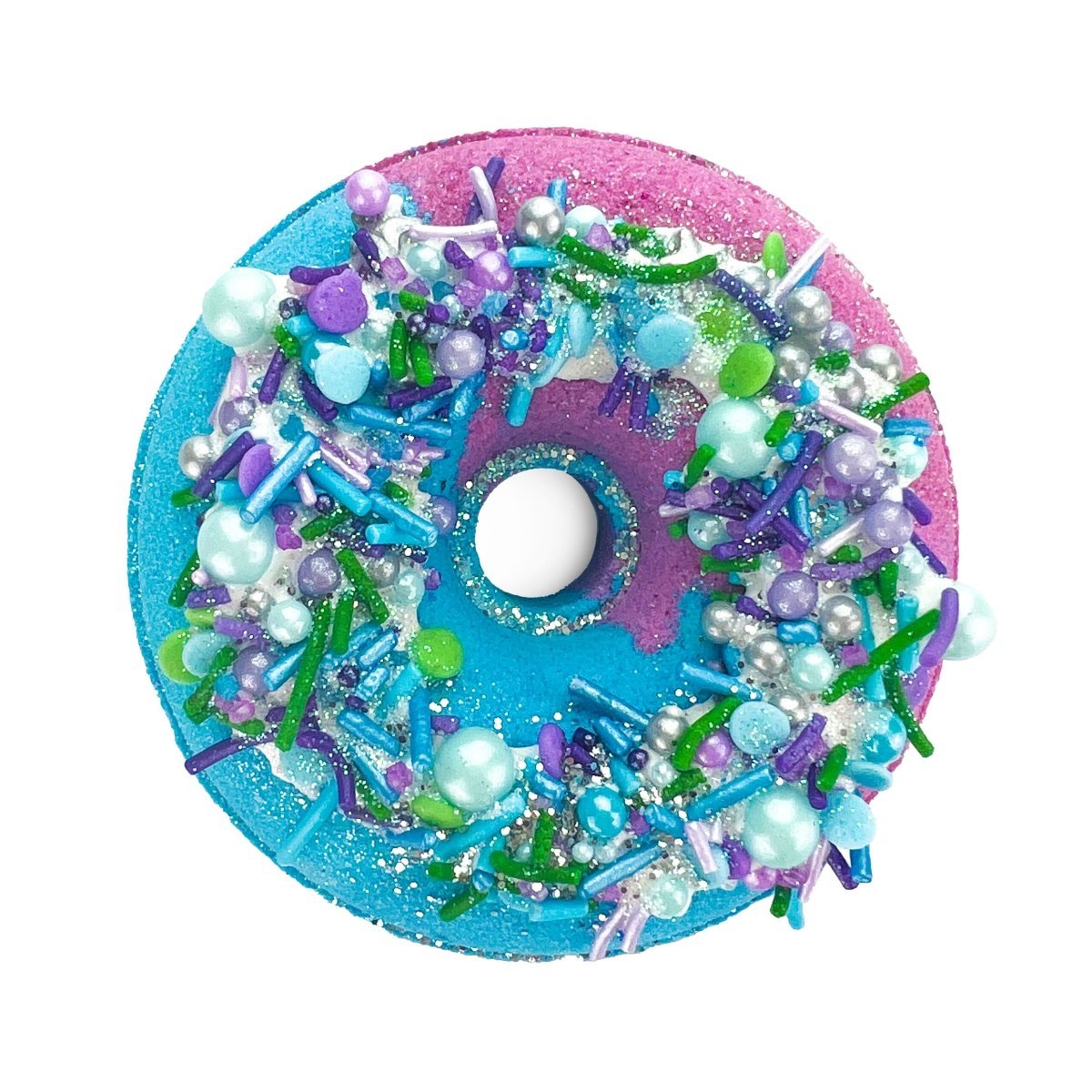 Blackcurrant Donut Bath Bomb for Kids & Adults - Colourful With Sprinkles & Fruit Fragrance - Made in Australia by Bath Box