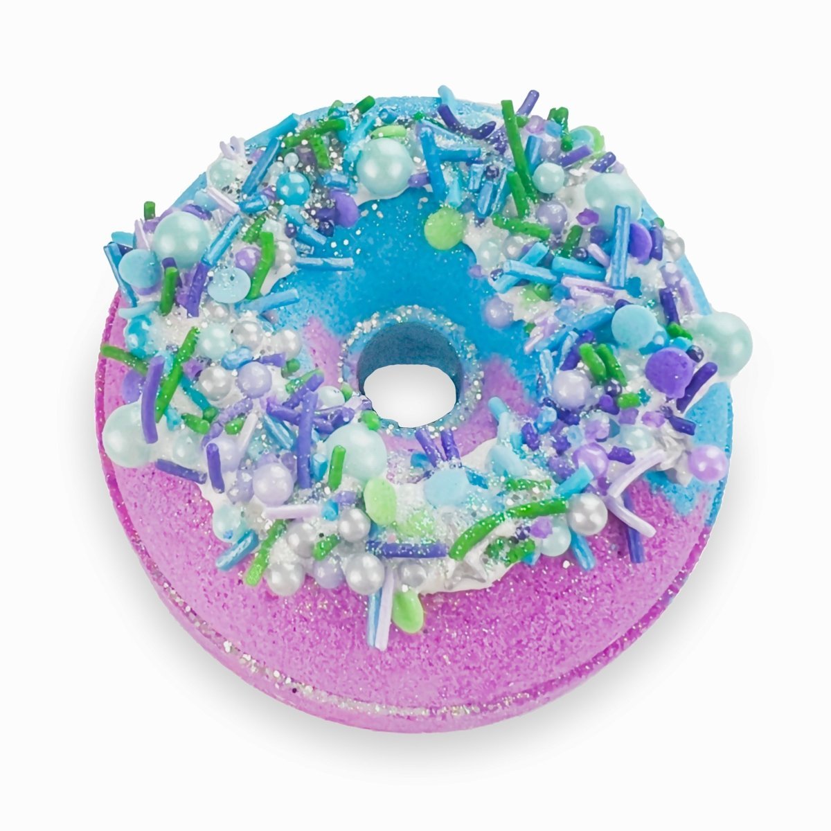 Blackcurrant Donut Bath Bomb for Kids & Adults - Colourful With Sprinkles & Fruit Fragrance - Made in Australia by Bath Box