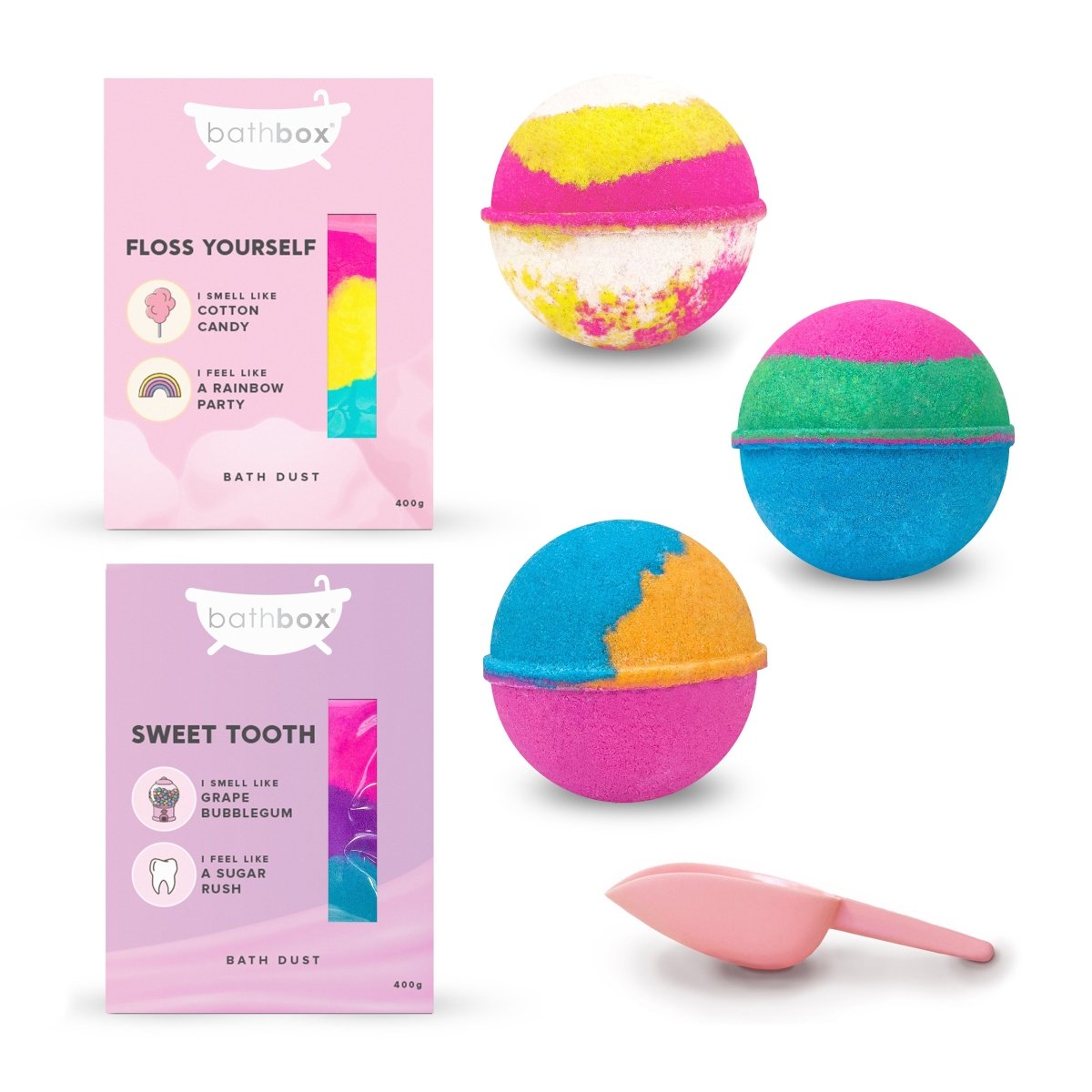 Candy Combo Bundle Bath Gift Set - Bath Bombs & Dust by Bath Box Australia