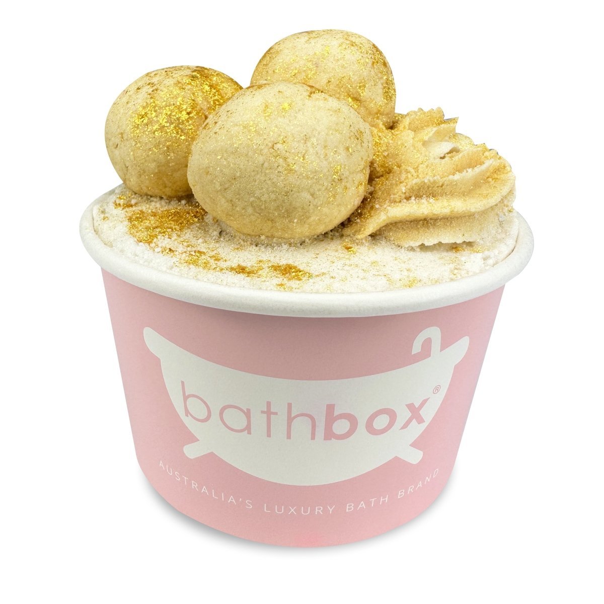 Cookie Dough Bath Bomb Ice Cream Cup for Kids & Adults - Large Colourful Glitter & Sprinkles - Made in Australia by Bath Box