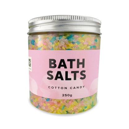 Cotton Candy Bath Salts - Epsom Magnesium & Sodium Chloride Soak - Bath Box Australia