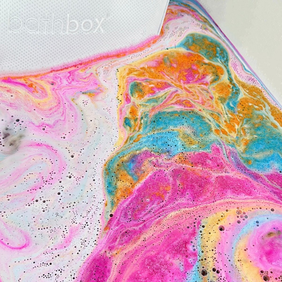 Masquerade Bath Bomb for Kids & Adults - Large Colourful Glitters & Marshmallow Fragrance - Made in Australia by Bath Box