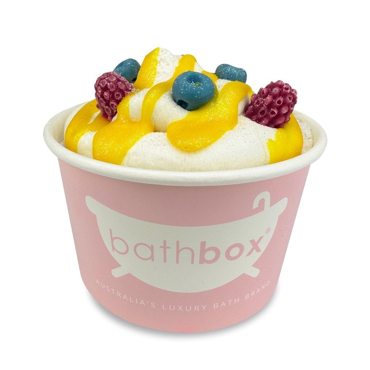 Pavlova Bath Bomb Ice Cream Cup for Kids & Adults - Large Colourful Glitter & Sprinkles - Made in Australia by Bath Box