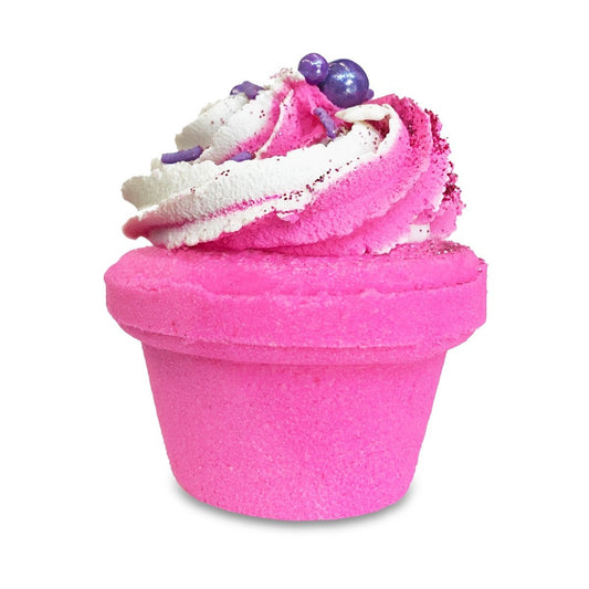 Princess Party Cupcake Bath Bomb, Kids & Adults Large Colourful Glitters Strawberry Fragrance, Made in Australia by Bath Box