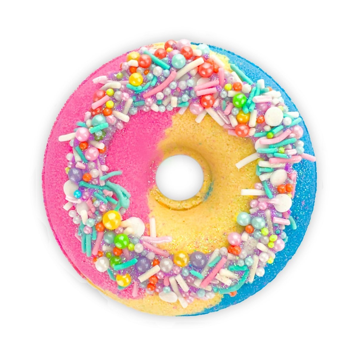 Sugar Donut Bath Bomb for Kids & Adults - Colourful Sprinkles & Vanilla Sugar Fragrance - Made in Australia by Bath Box