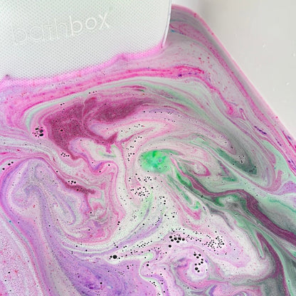 Summer Sky Bath Bomb for Kids & Adults - Large Colourful Glitters & Raspberry Jam Fragrance - Made in Australia by Bath Box