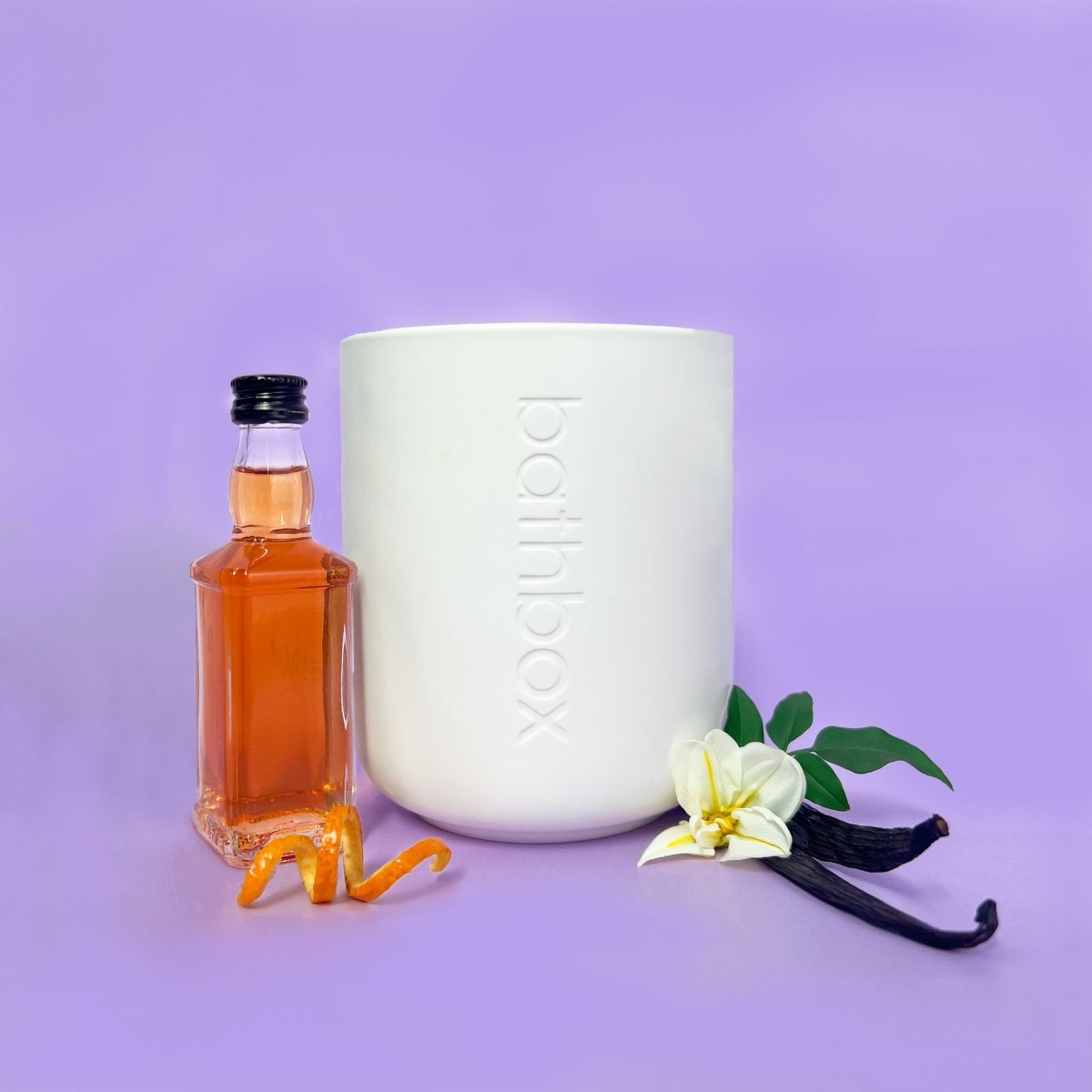 Vanilla Bourbon Candle - Natural Soy Wax, Large Triple Scented, Strong Double Wick Candle by Bath Box Australia