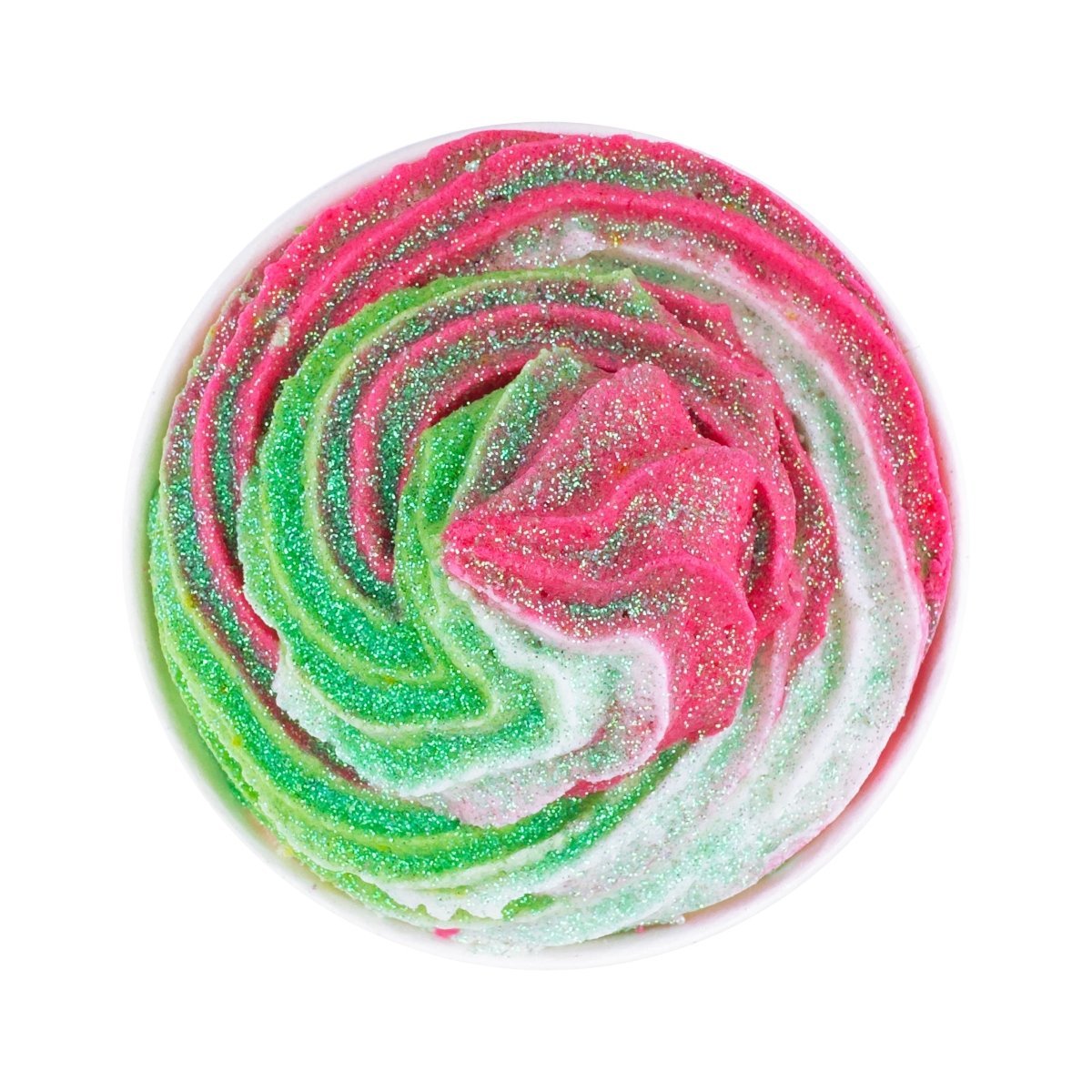 Watermelon Swirl Bath Bomb Ice Cream Cup for Kids & Adults - Colourful Glitter & Sprinkles - Made in Australia by Bath Box
